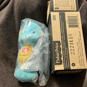 Fisher-Price Blue and Yellow Plush Seahorse